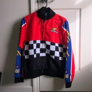 Honda styled wind breaker jacket.